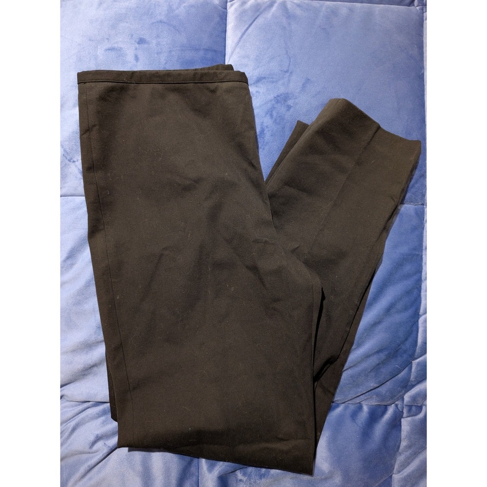 J.McLaughlin Black Stretch Cotton Blend Straight Leg Pants Women's - Size 12